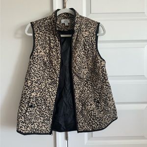 Cute cheetah print vest by Croft & Barrow